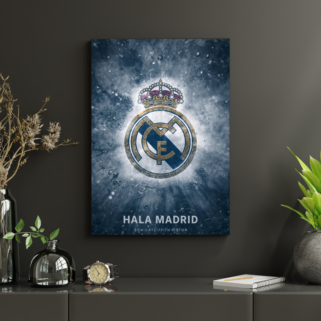 Real Madrid – Herb Klubu Hala Madrid Plakat Aluminiowy