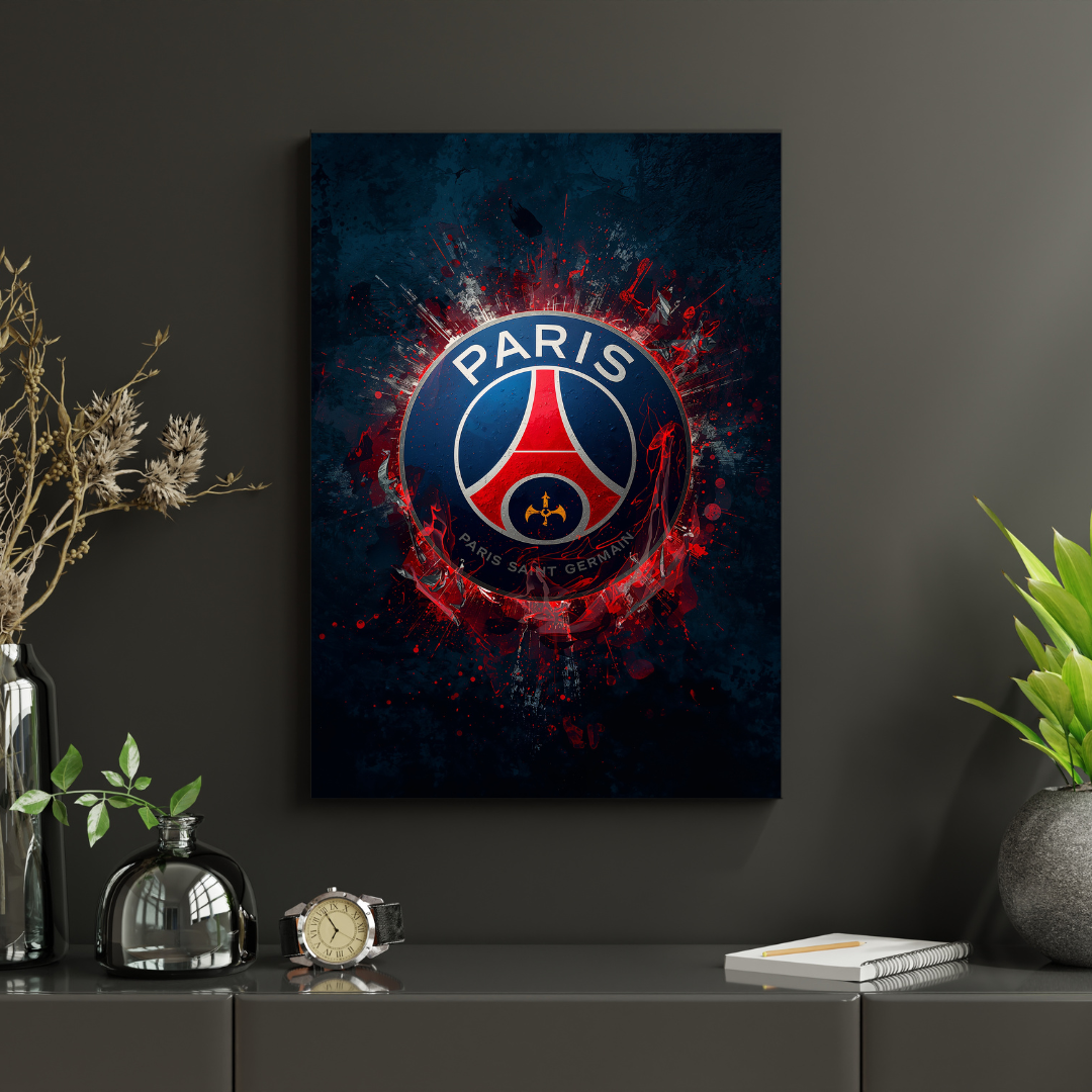 Paris Saint-Germain – Herb „Les Parisiens” Plakat Aluminiowy