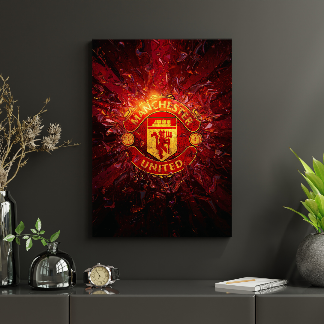 Manchester United – Herb „Red Devils” II Plakat Aluminiowy