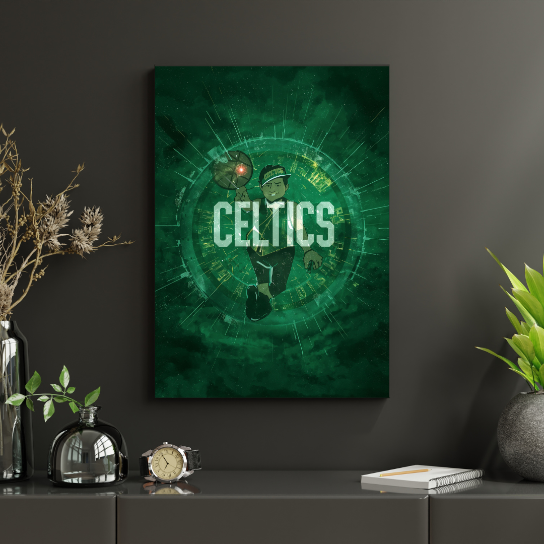 Boston Celtics – Emerald Spirit Plakat Aluminiowy