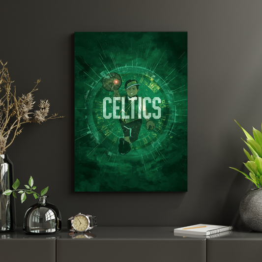 Boston Celtics – Emerald Spirit Plakat Aluminiowy