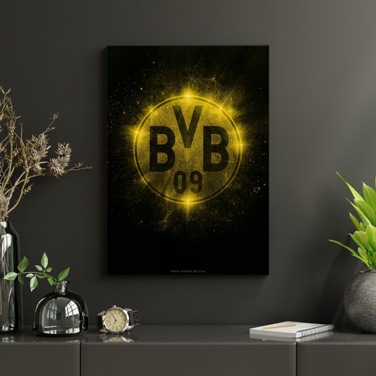 Borussia Dortmund – Herb „Die Schwarzgelben” Plakat Aluminiowy