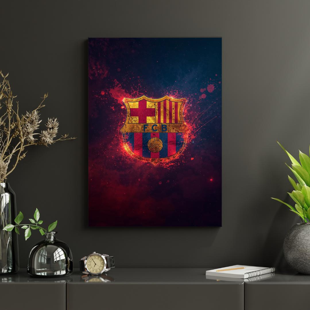 FC Barcelona – Crest of Glory Plakat Aluminiowy