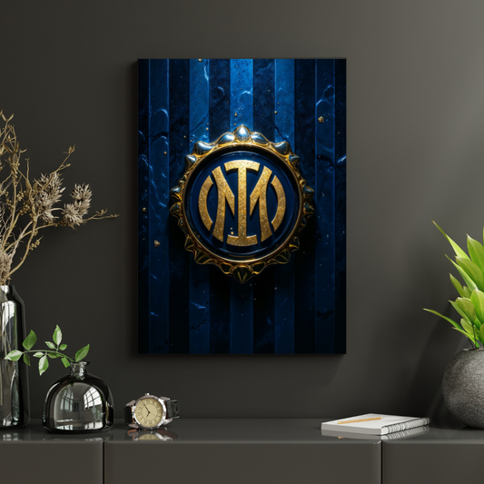 Inter Mediolan – Golden Crest Plakat Aluminiowy