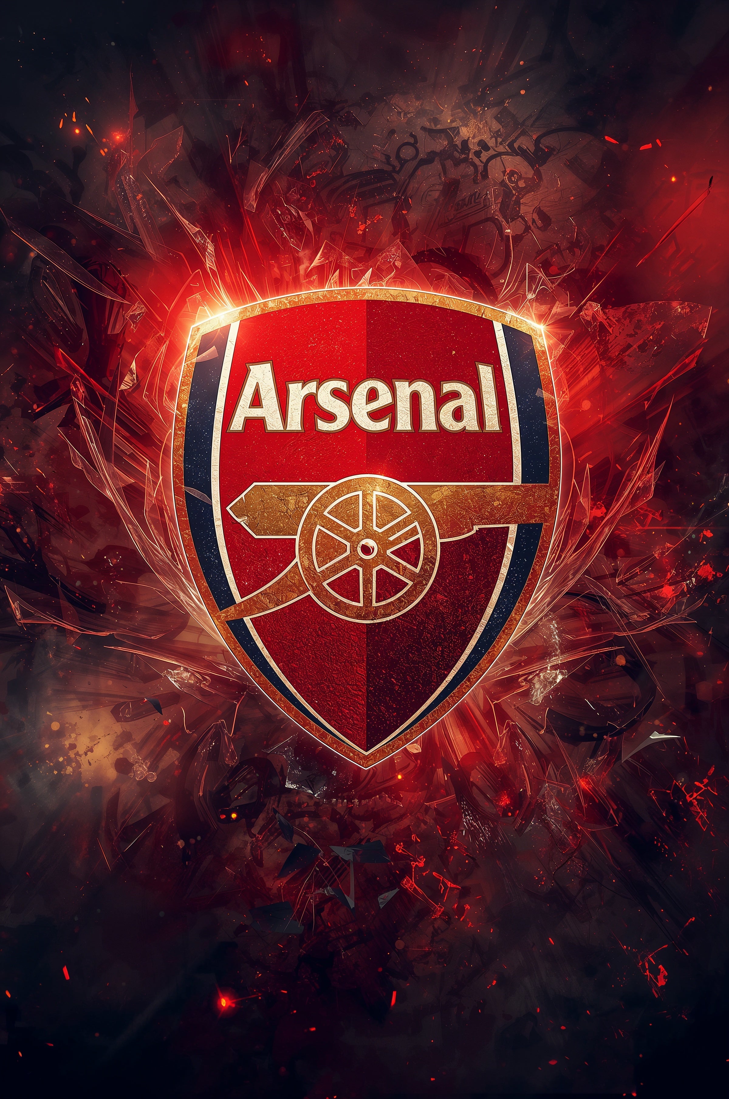 Arsenal FC – Herb „The Gunners” Plakat Aluminiowy