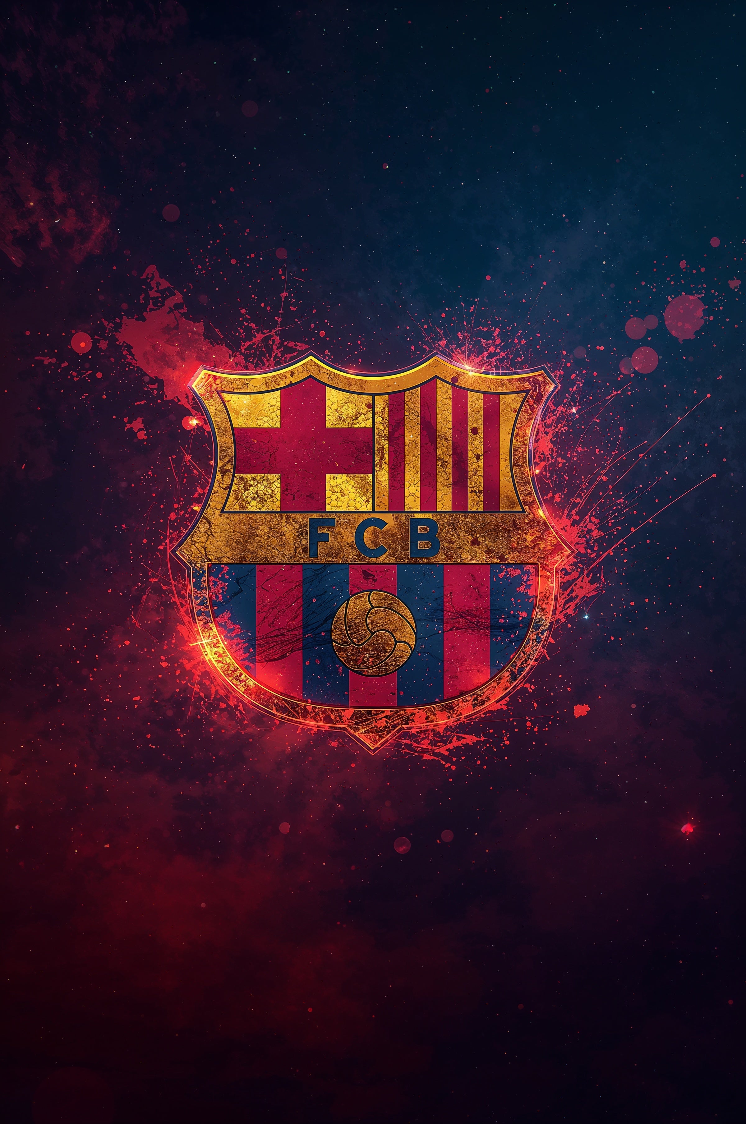 FC Barcelona – Crest of Glory Plakat Aluminiowy