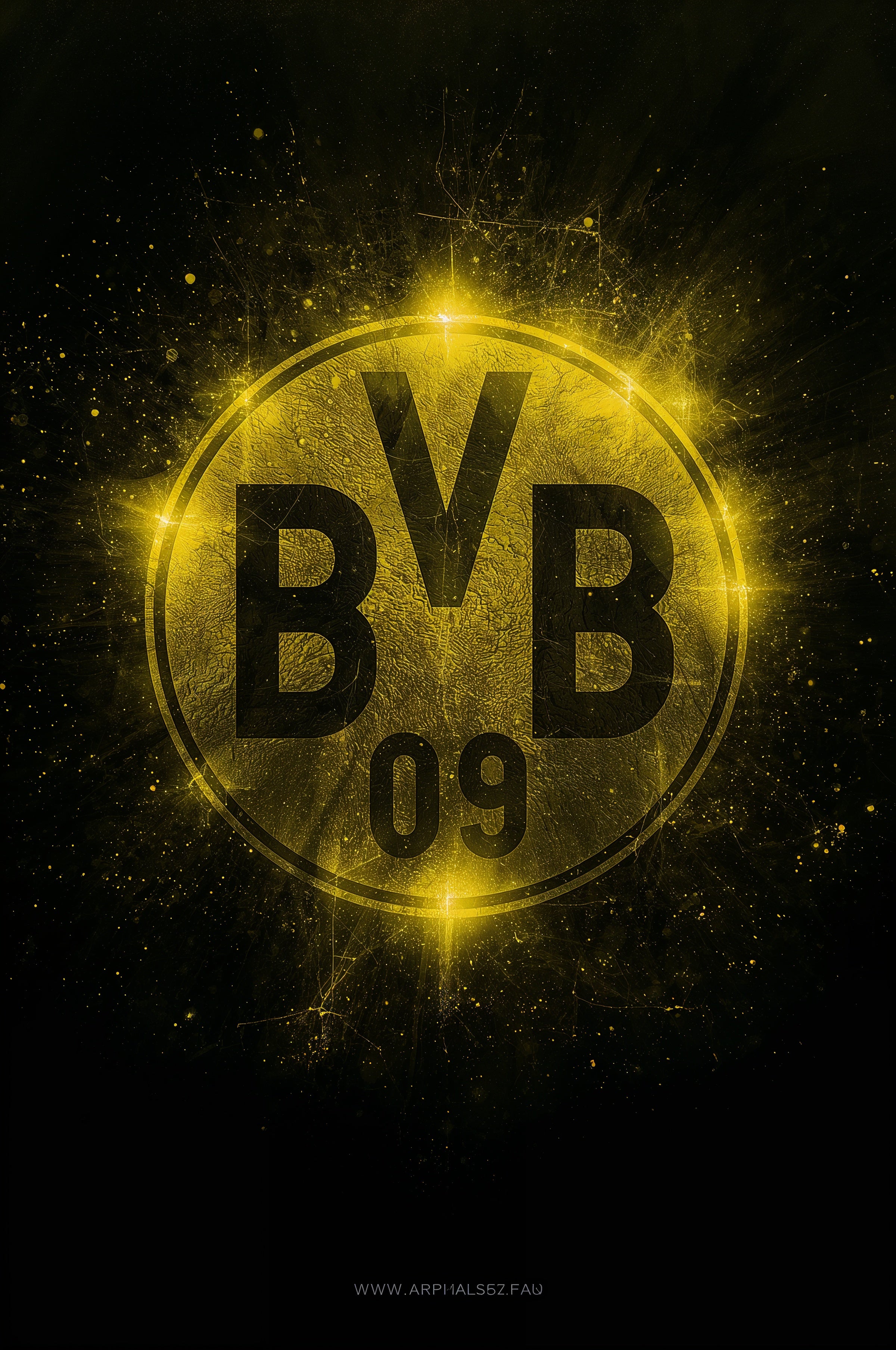 Borussia Dortmund – Herb „Die Schwarzgelben” Plakat Aluminiowy