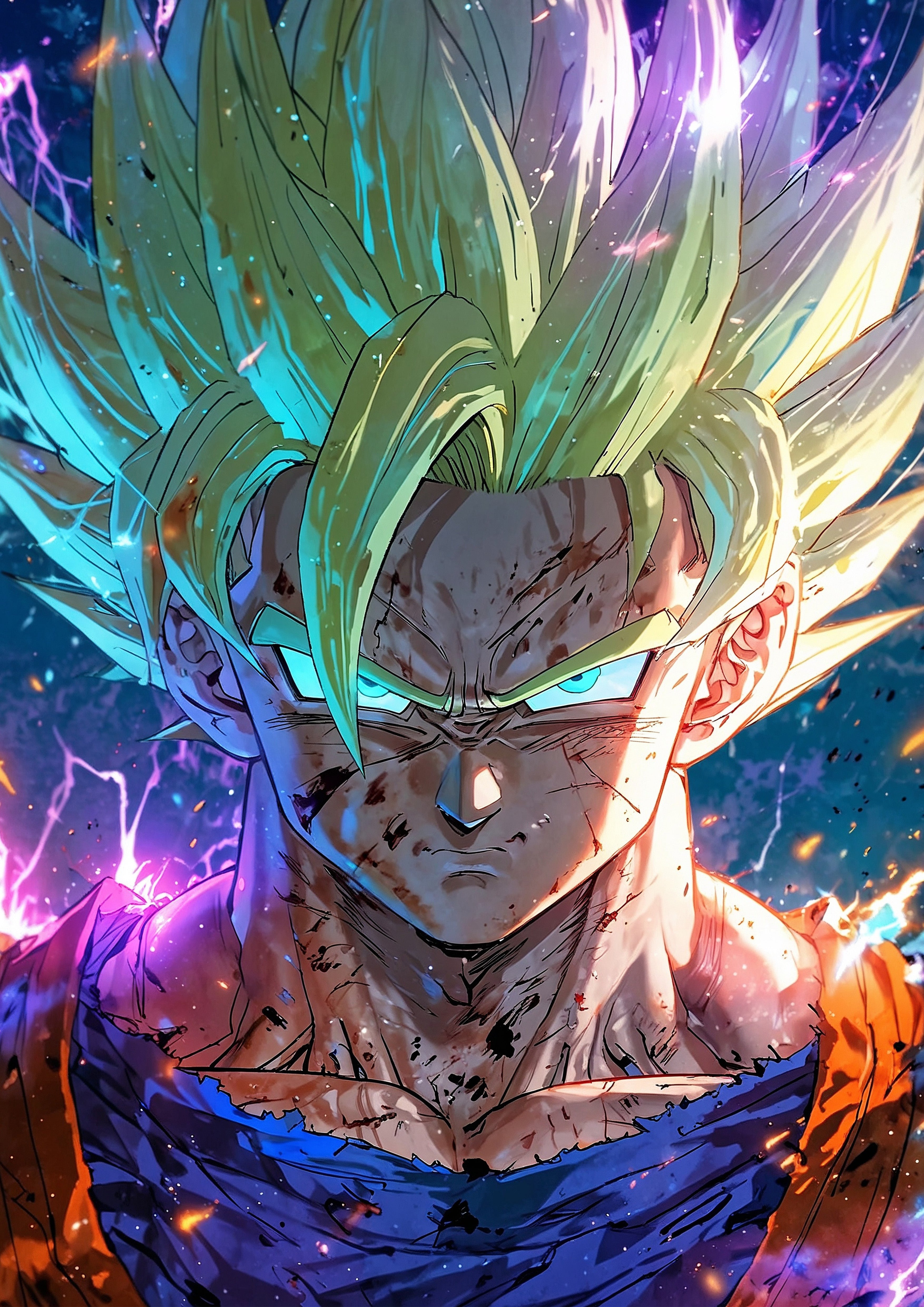 Dragon Ball Z – Goku Super Saiyan Plakat Aluminiowy