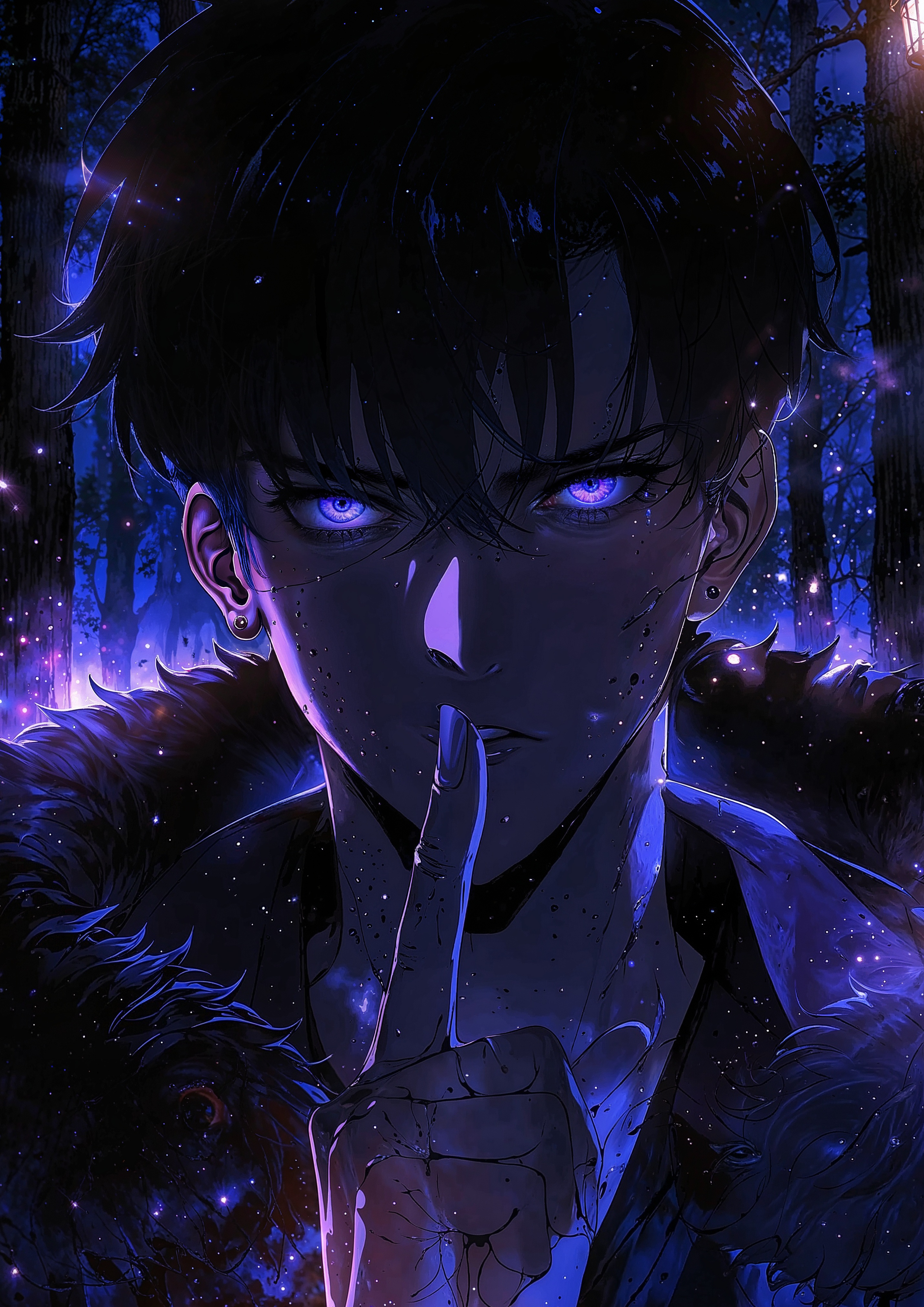 Solo Leveling – Sung Jin-Woo „Silent Power” Plakat Aluminiowy