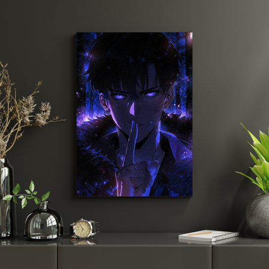 Solo Leveling – Sung Jin-Woo „Silent Power” Plakat Aluminiowy
