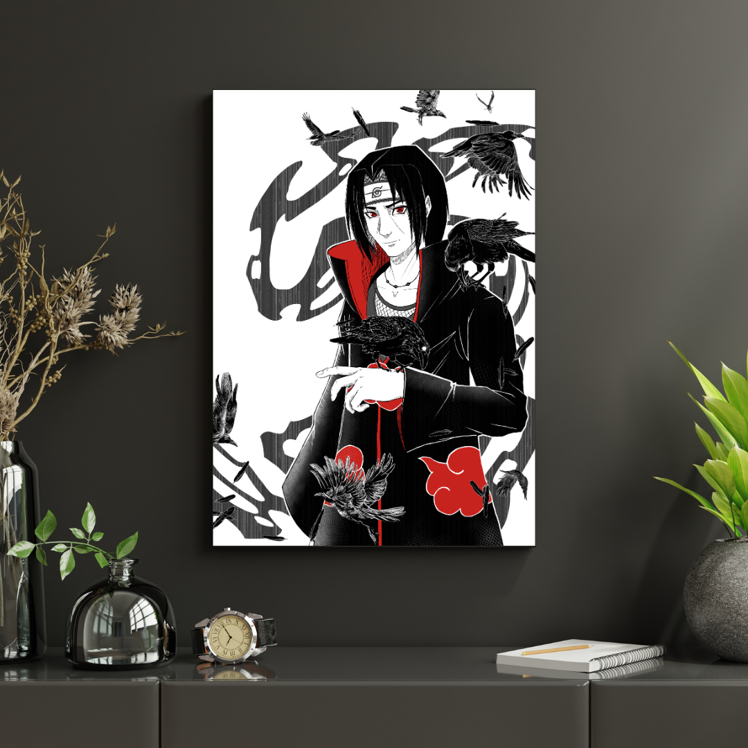 Naruto – Itachi Uchiha „The Shadow of Akatsuki” Plakat Aluminiowy