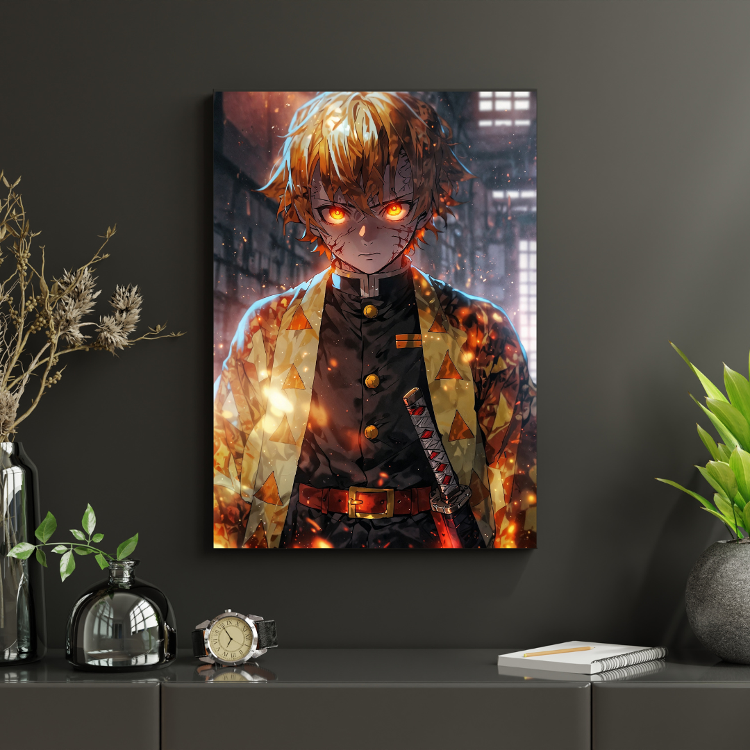 Zenitsu Agatsuma – „Thunder Rage” Plakat Aluminiowy