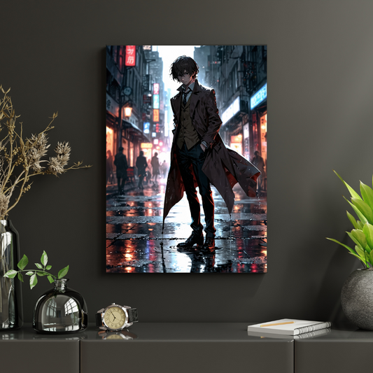Bungou Stray Dogs – Osamu Dazai „City Shadows” Plakat Aluminiowy