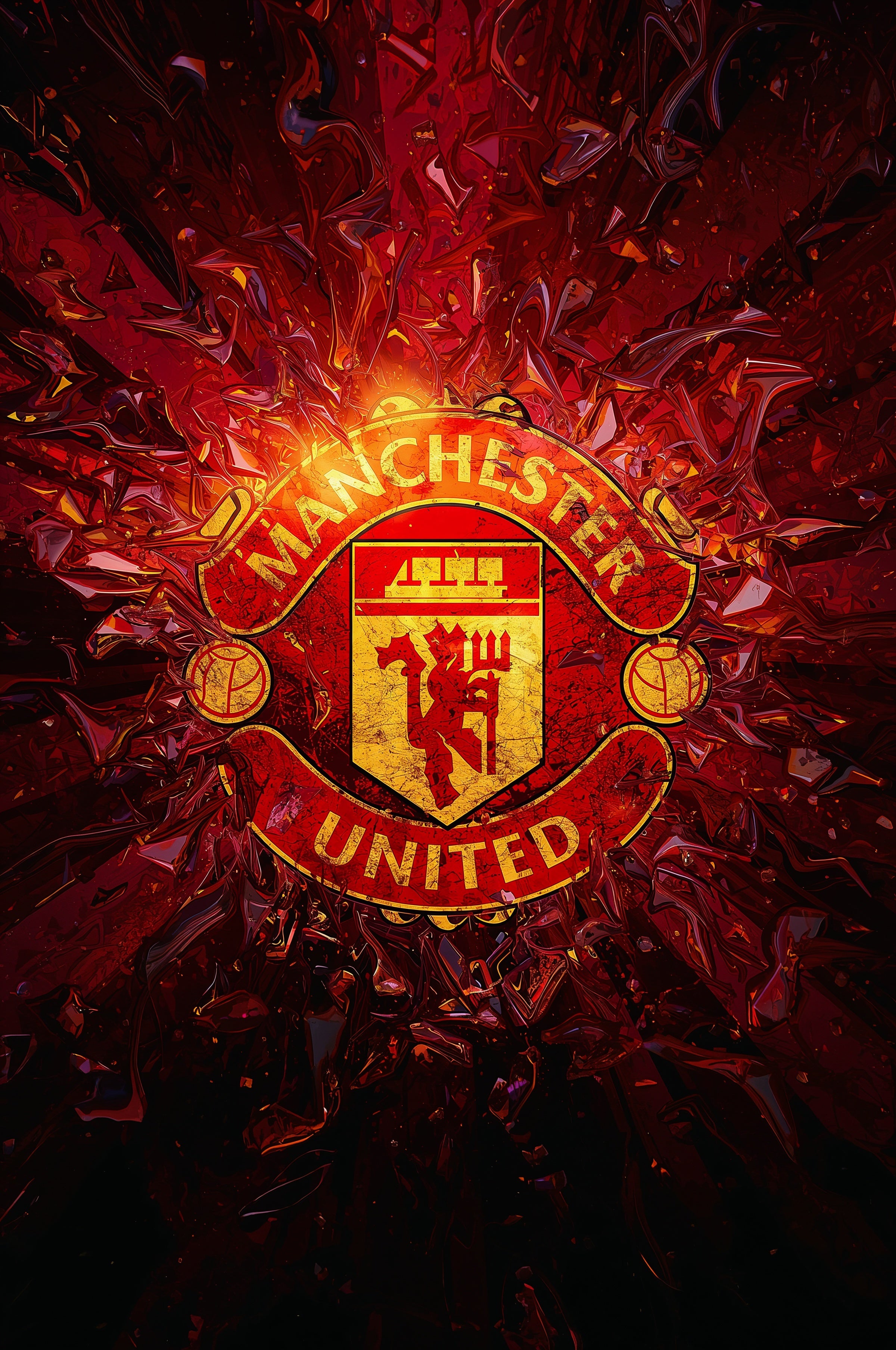 Manchester United – Herb „Red Devils” II Plakat Aluminiowy