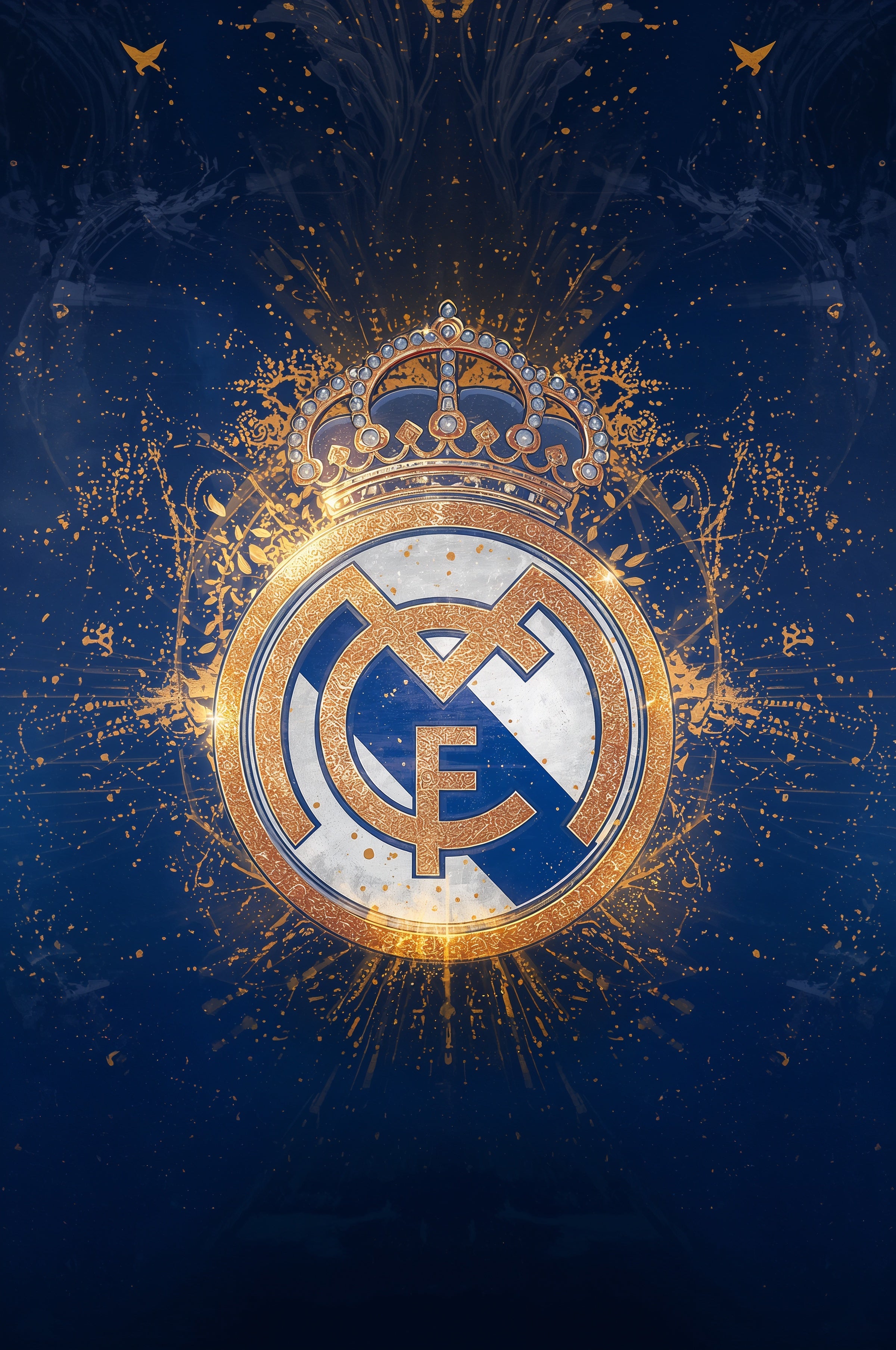 Real Madrid – Royal Emblem Hala Madrid Plakat Aluminiowy