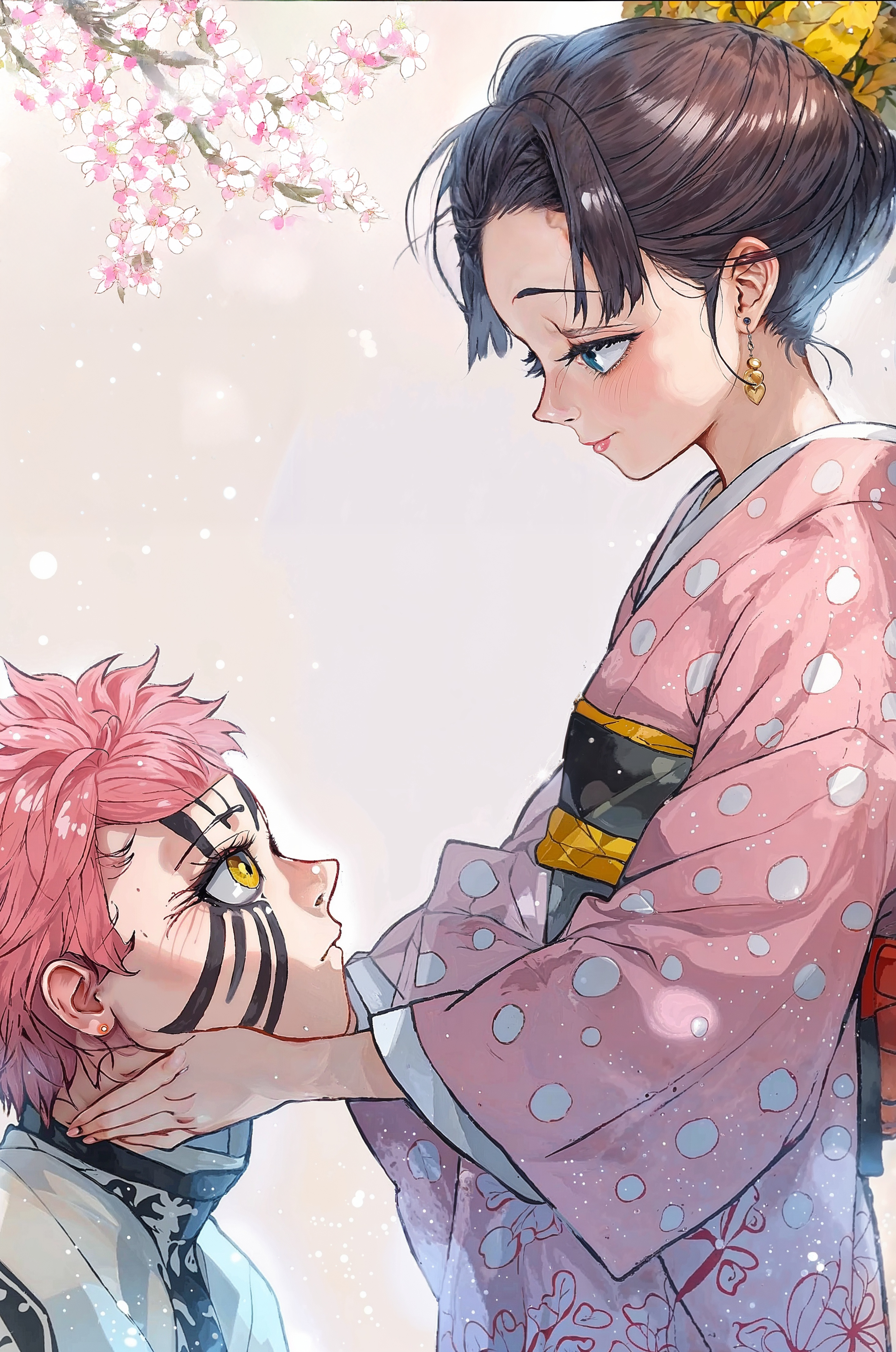 Demon Slayer – Akaza & Shinobu Plakat Aluminiowy