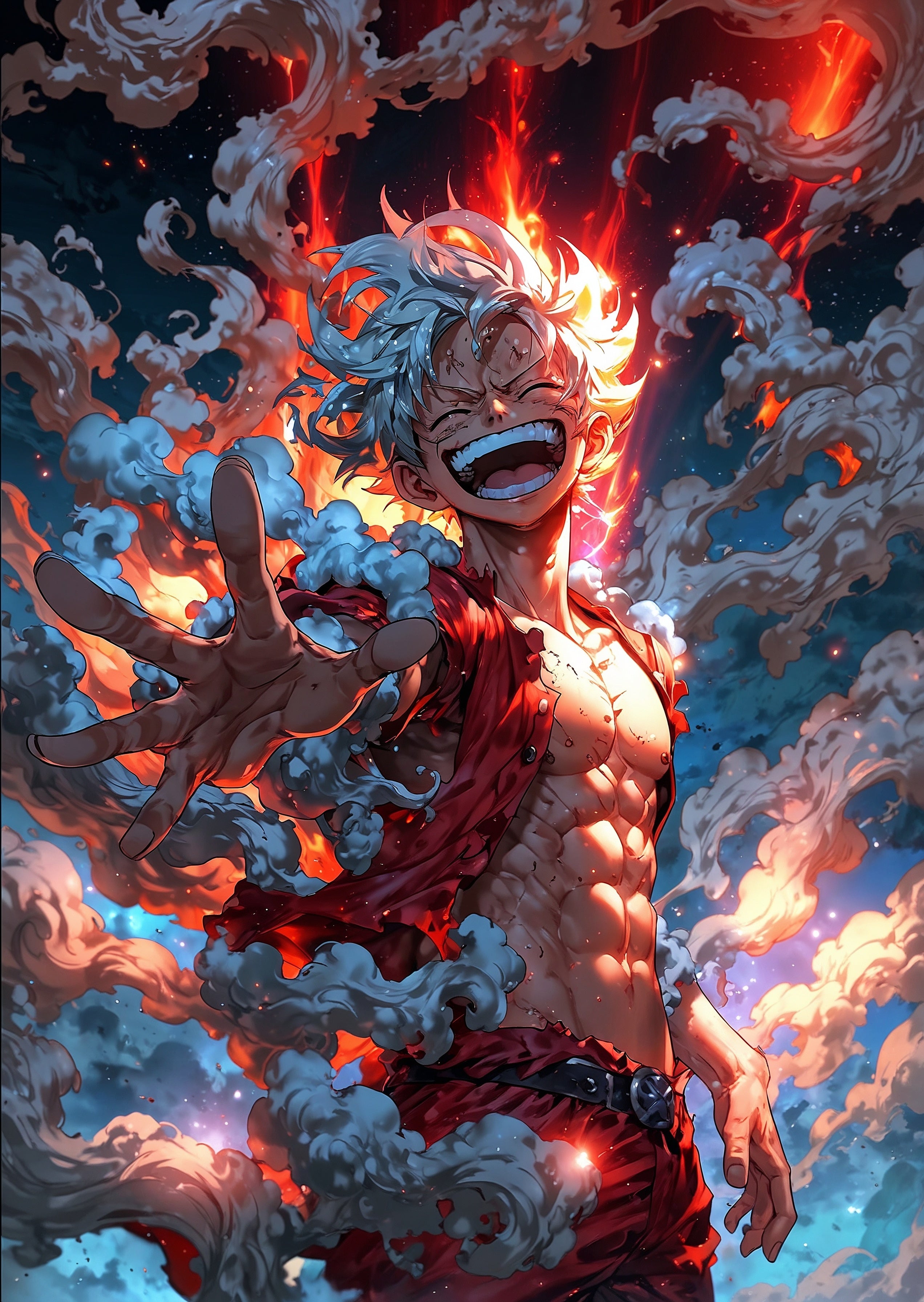 One Piece – Luffy Gear 5 Plakat Aluminiowy